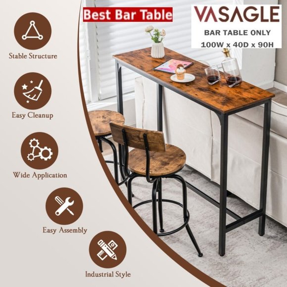 ✅🚨🆕🔴🌸S🌸A🌸L🌸E🌸❗️🌠🆒🔴📢VASAGLE Rectangle BAR Sturdy TABLE🟢💸BUY NOW📲💸 - Picture 6 of 16